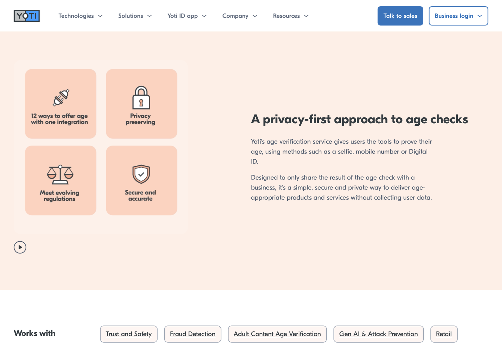 Yoti Age Verification Age checks image